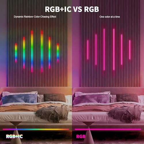 RGB+IC Led Recessed Lighting Kit Wall Panel Lights, 6PCS Smart Color