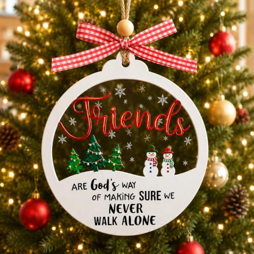 Friend Christmas Ornament Best Friend Faith Gift KINGDUHU Variation