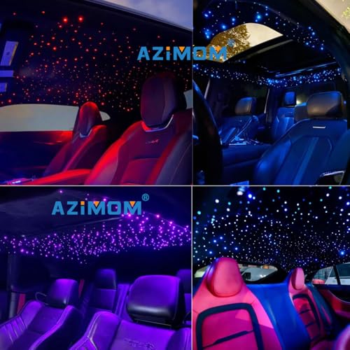 Mini Fiber Optic Starry Sky Kit 500pcs 0.03in 9.8ft Twinkle Light for Car Home with APP & Remote
