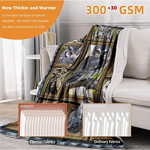 Owls Gifts Blanket for Kids, Soft Cozy Warm Flannel Throw Blanket for Boys Girls Teens, Toddler Baby Blankets and Throws for Couch Bed Daycare Preschool Naptime Travel (40" x 50", Owls Print)