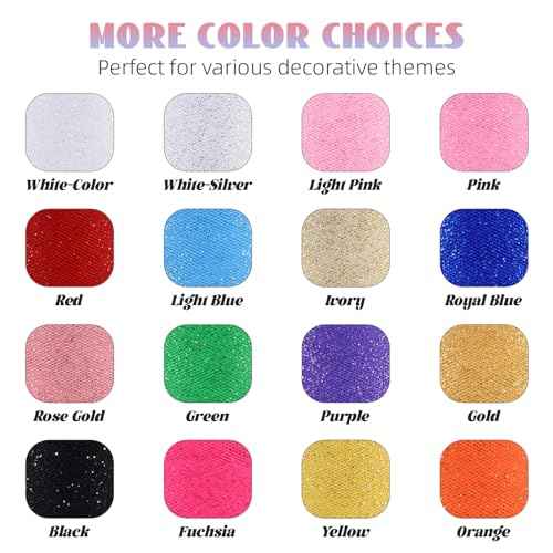 Glitter Tulle Rolls 6¡± by 50 Yards Sparkle Tulles Fabric Ribbon Sequin Tulle Netting Rolls for DIY Tutu Skirt Wedding Birthday Party Decoration (Royal Blue)