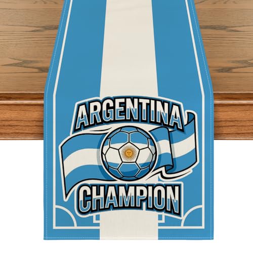 Artoid Mode Argentina Flag Table Runner 13x72 — Home Decor for Dining & Parties