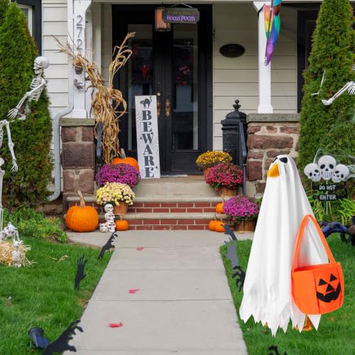 Silicherry 3-Piece Halloween Fall Porch Goose Outfit Set - 23 Inch Elegant Style