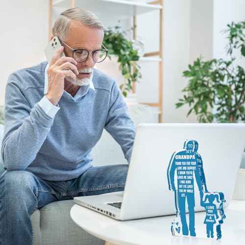 Grandpa Gifts from Granddaughter Birthday Gifts Idea for Grandfather from Granddaughter Best Grandpa Ever Gifts to My Grandpa Christmas Fathers Day Gift for Granddad Papa Acrylic Plaque Sign