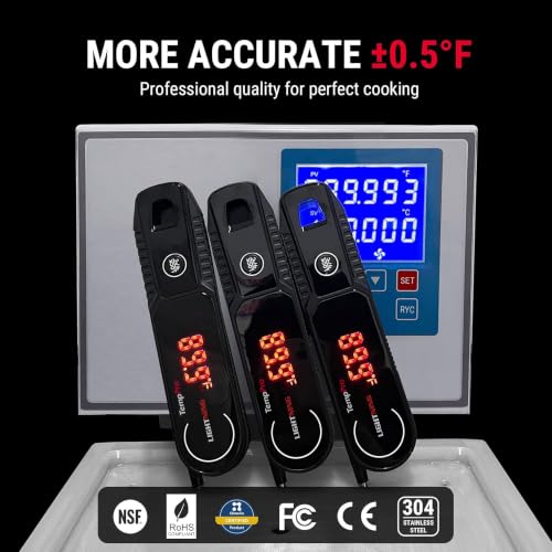 TempPro TempSwift 1 Sec Instant Read Digital Meat Thermometer Black