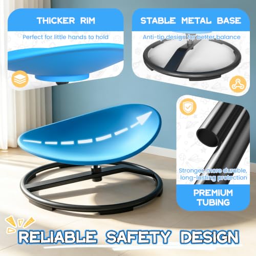 Kids Sensory Spinning Chair for Autism & ADHD Support - Heavy-Duty 220lbs Capacity