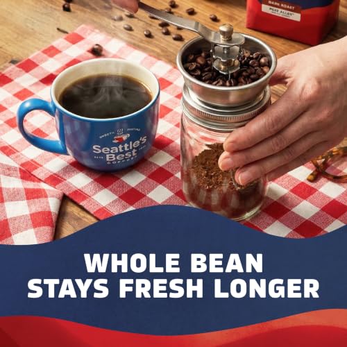 Dark Roast Whole Bean Coffee - Post Alley Blend, 6 Pack 12 oz
