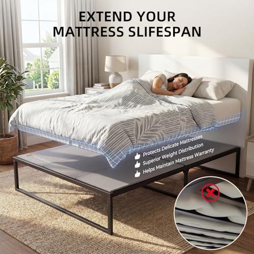YUAOCUU King Size Bunkie Board 76x80 Inch Mattress Support Heavy Duty Anti-Sag