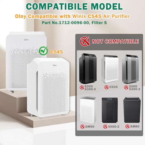 HEPA Replacement Filter for Winix C545 Air Purifier - 4 Pack