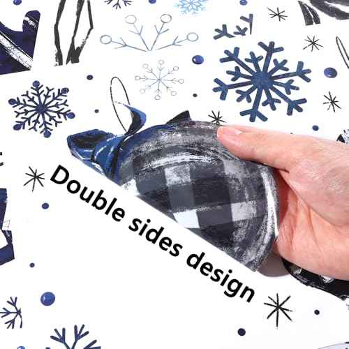 167 PCS Christmas Window Clings Stickers Hello Winter Snowflakes Christmas Tree Pine Branches Window Decals for Xmas Party Home Holiday Shop Glass Display Decoration