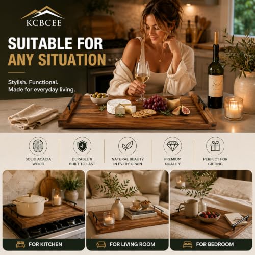 Noodle Board Stove Cover - Acacia Wood Top – Large Cutting Covers for