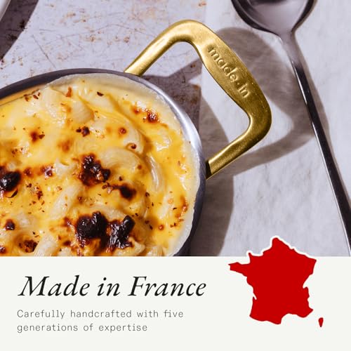 Stainless Steel Oval Gratin Dish Set - Oven Safe Up to 750°F, 2-Piece