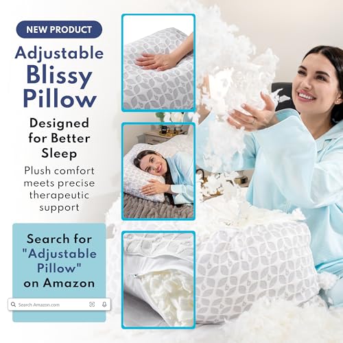 Blissy White King Silk Pillowcase - 100% Mulberry Silk 22 Momme High-Grade Bedding