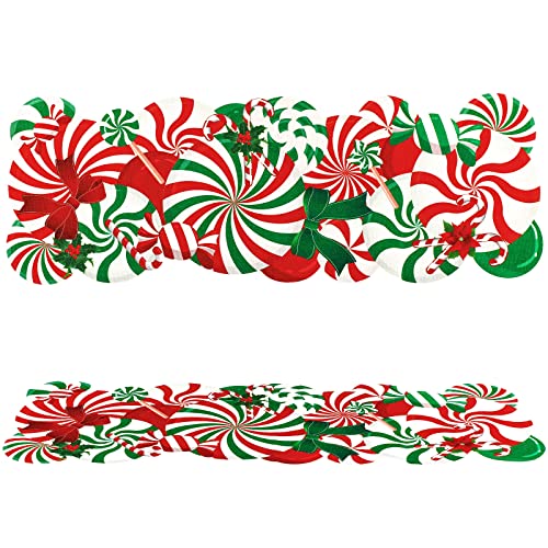 Tatuo Christmas Candy Cane Table Runner 13 x 37 inches