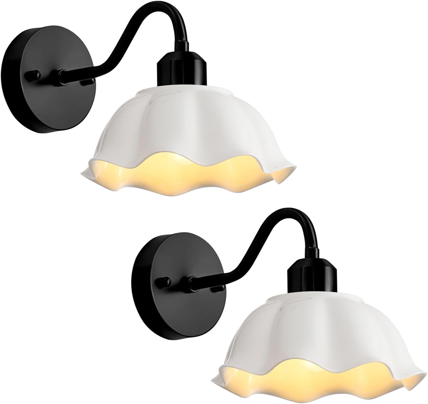 Gold Wall Sconce 1-Light Modern Wall Lighting Fixture Farmhouse Vanity Sconces Lights with Milk White Glass Shade Indoor Wall Sconce Lamp Wall Mount Light Fixture for Bedroom MWL02-1A