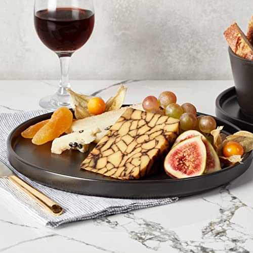 Stone Lain Celina 16-Piece Black Matte Dinnerware Set - Service for 4