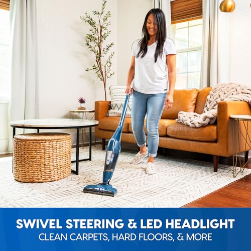 Vacmaster 10.8V Cordless 2-in-1 Stick Vacuum Cleaner - Blue