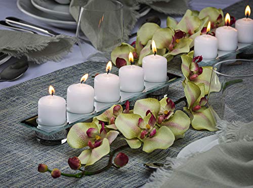 2x4 Inch Unscented Pillar Candles Set of 20 - Dripless & Smokeless Wedding & Party Decor