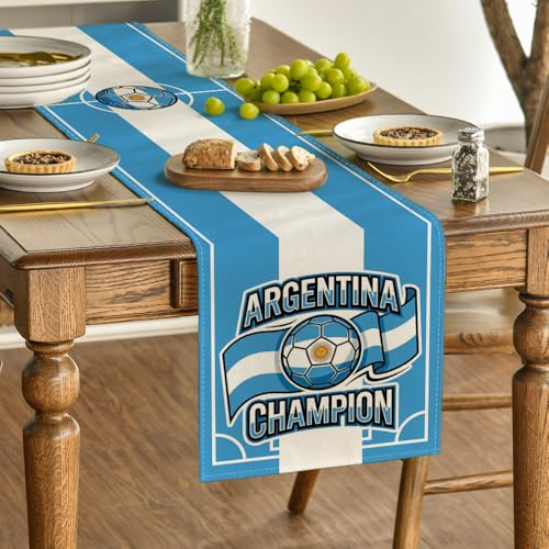 Artoid Mode Argentina Flag Table Runner 13x72 — Home Decor for Dining & Parties