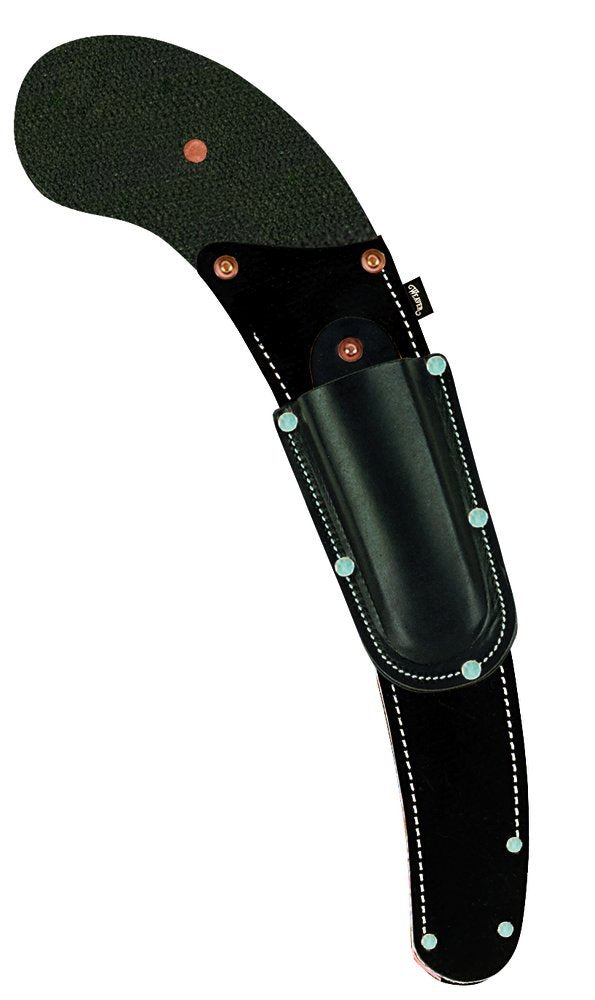 Weaver Leather Curved Back Curved Saw Scabbard with Pruner Pouch, Black