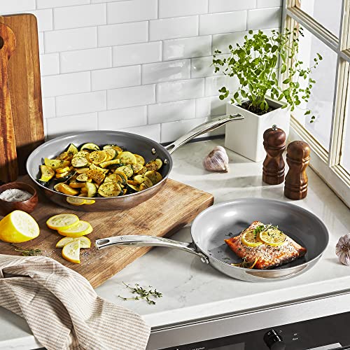 Henckels Clad H3 Ceramic Fry Pan Set - 10-Inch & 12-Inch, Oven Safe to 400°F
