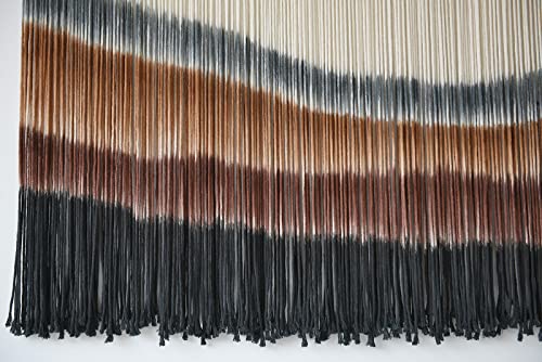 Coffee Boho Macrame Wall Hanging Tapestry - Large 57x35 Inches Home Decor