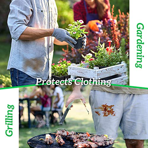 GREEN LIFESTYLE 12 Pack Black Water-Resistant Server Aprons with 3 Pockets – Waist Apron for Waitstaff & Chefs