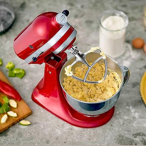 GVODE Stainless Steel Flat Beater for KitchenAid 4.5-5 QT Stand Mixer