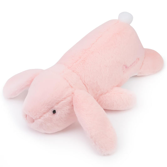 Kashabawangzi 24 inch Cute Giant Weighted Bunny Plush Soft Body Pillow, Large Rabbit Weighted Stuffed Animals Toys plushies, Gift for Kids Girls and Boy, Christmas, Birthdays