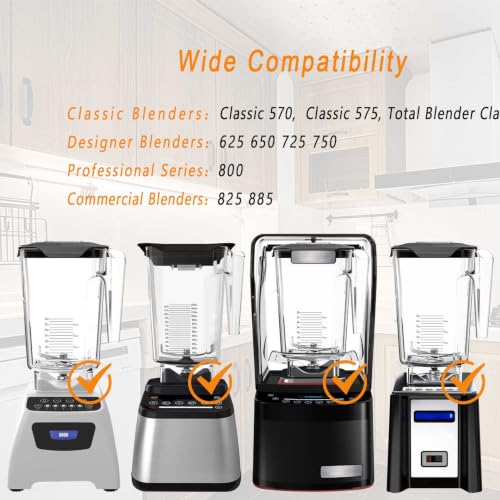 90oz Blender Jar Replacement for Blendtec Food-Grade BPA-Free Container