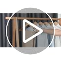 Amazon Basics Natural Wood Suit Hangers – 30-Pack Closet Organizer