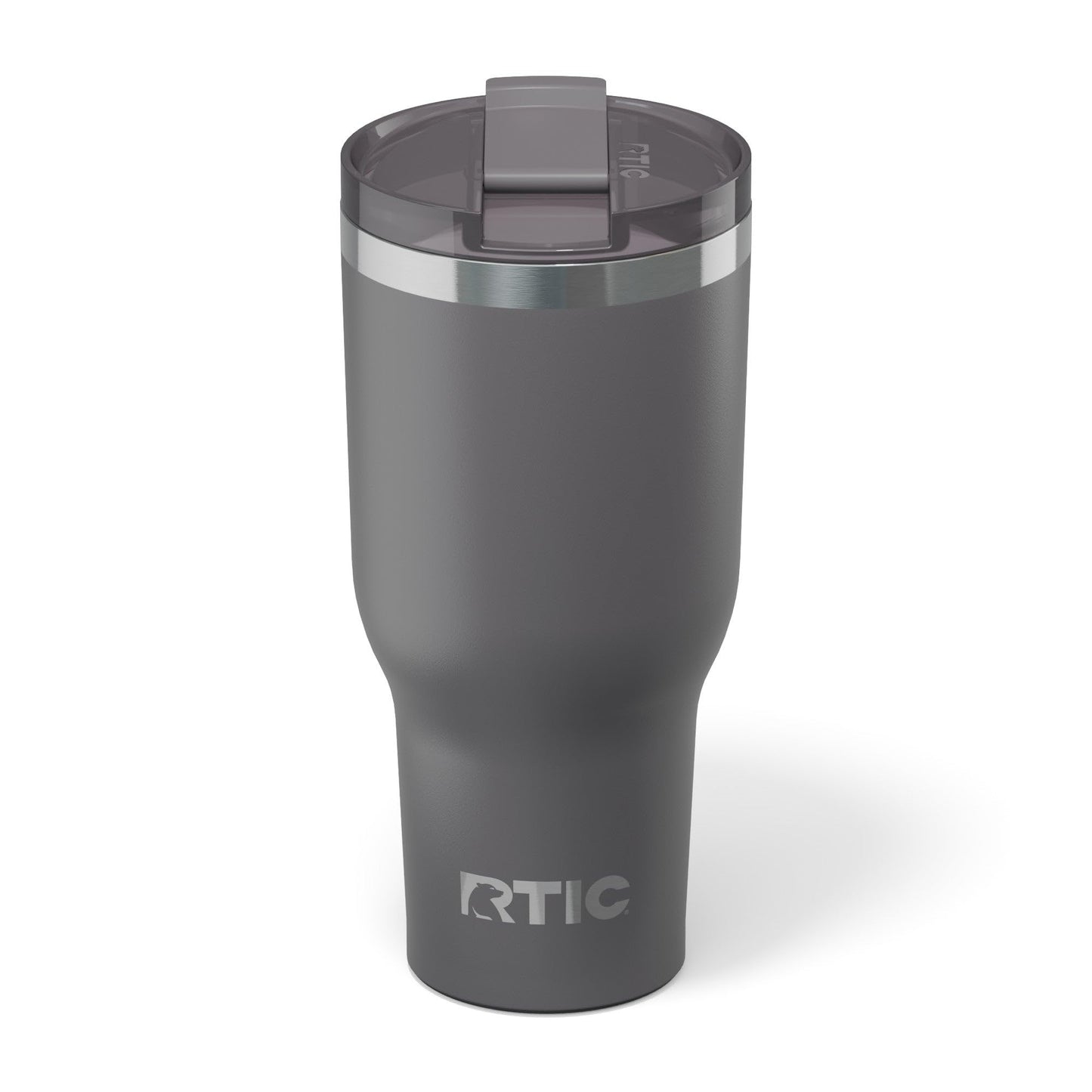 RTIC 40oz Essential Tumbler with Lid, Ceramic Lined, Insulated, Stainless Steel, Metal, Double Wall Vacuum-Insulation, Travel Cup for Iced Coffee, Tea, Hot and Cold Drink, Graphite