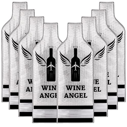 Reusable Wine Travel Bags Set - 8 Pack, Leakproof & Impact-Resistant