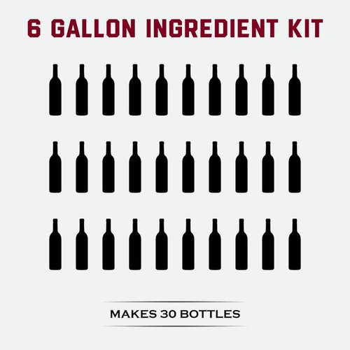 Fontana French Cabernet Sauvignon Wine Kit Ingredients - 6 Gallon DIY Kit - Makes 30 Bottles of Wine