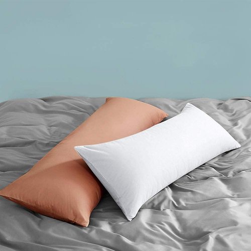 FLXXIE Body Pillow Cover - Super Soft Microfiber 20x54 Pillowcase | Wrinkle & Stain Resistant, Tan