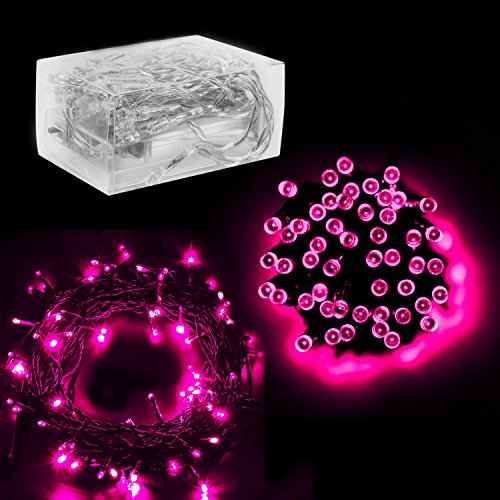 30 Mini Bulb LED Battery Operated Fairy String Lights in Pink for Valentines Day, Romantic Wedding, Home Decoration Room Lighting, Christmas, Crafts (158" inch Long String)