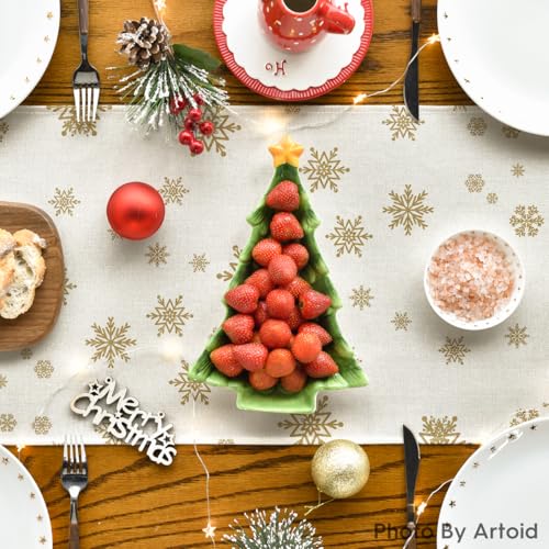 Artoid Mode Xmas Tree Table Runner 13x72 Inch Green Holiday Decor