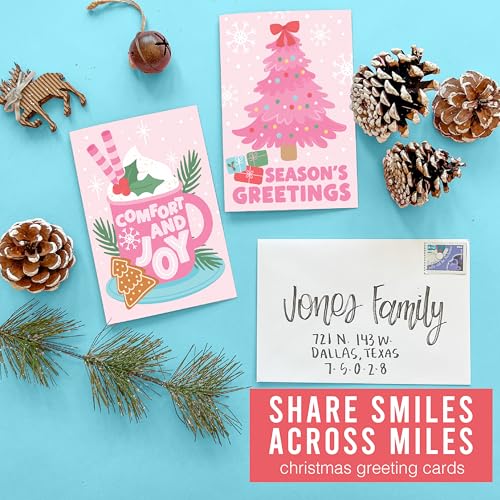 Blank Christmas Cards with Envelopes - Holiday Greeting Card Set, 54 Pack