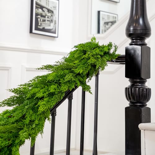 5FT Artificial Cypress Garland Christmas Decor – Green Moon