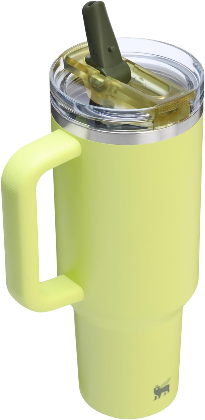 STANLEY Quencher ProTour 40 oz Tumbler - Leakproof Lid, Built-In Straw & Handle | Insulated Stainless Steel | Prickly Pear