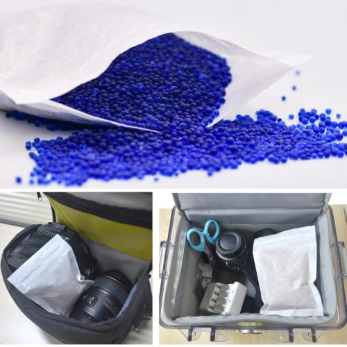 Rechargeable Blue Silica Gel Beads - Humidity Indicator, 8LBS - Variation of THIS listing