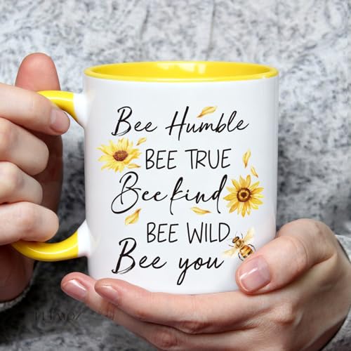 Queen Bee Coffee Mug Gifts for Women bees Lovers, Bee-humble Kind