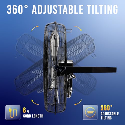 18-Inch High Velocity Wall Fan - Industrial, Commercial & Residential Use - Tornado Model 1