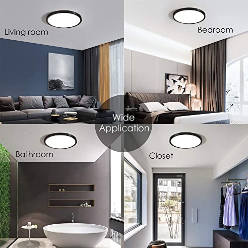 TALOYA 6 Pack 12 Inch 20W Flush Mount Ceiling Light Fixture,5CCT