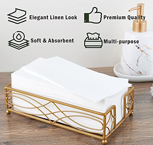Disposable Guest Towels 480 Pack Linen-Feel Hand Towels for Bathroom & Events - White Variation of THIS listing