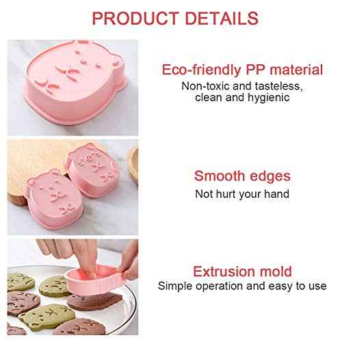 Cookie Cutter Set£¬6pcs Kids Cake Decoration 3D Mini Cartoon Animal Baking Tool Cookie Cutter Set