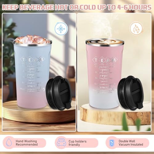 Skybooly 6-Piece Gradient 17oz Stainless Steel Tumblers with Flip-Top Lids – Team Gifts