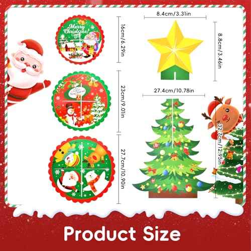 3-Tier Christmas Tree Cupcake Stand ? Santa and Snowman Dessert Display Holder for Holiday Party Table, Winter Celebrations, and Christmas Decorations