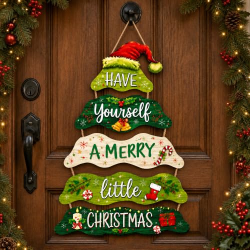 Christmas Decorations - Have Yourself A Merry Little Wooden Sign