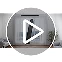 Arched Full Length Floor Mirror 16x59 Inch with Stand - Black